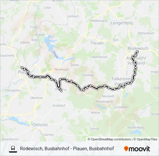 70 Bus Line Map
