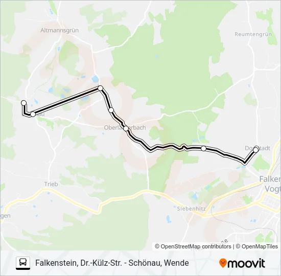 71 Bus Line Map