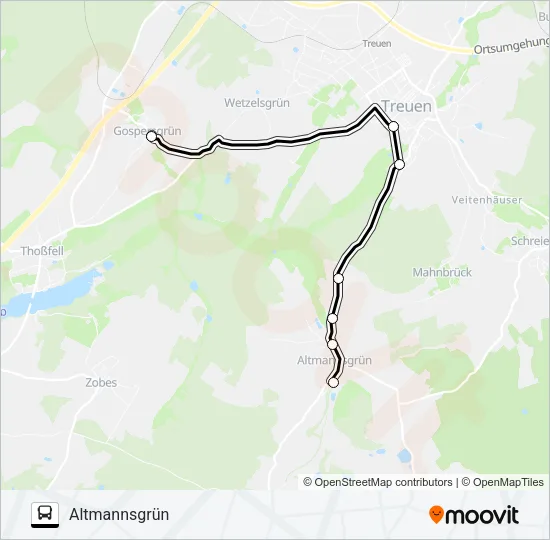 73 Bus Line Map