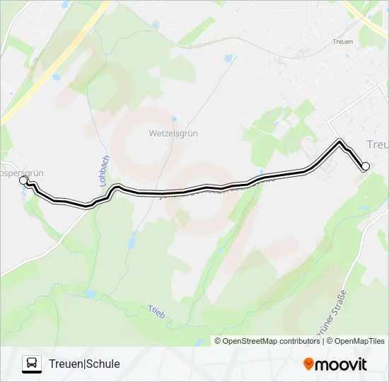73 Bus Line Map
