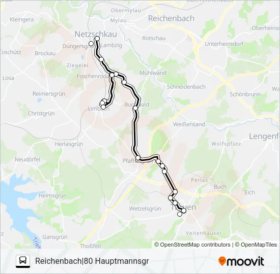 83 Bus Line Map