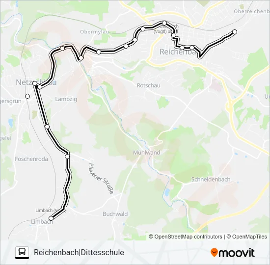83 Bus Line Map