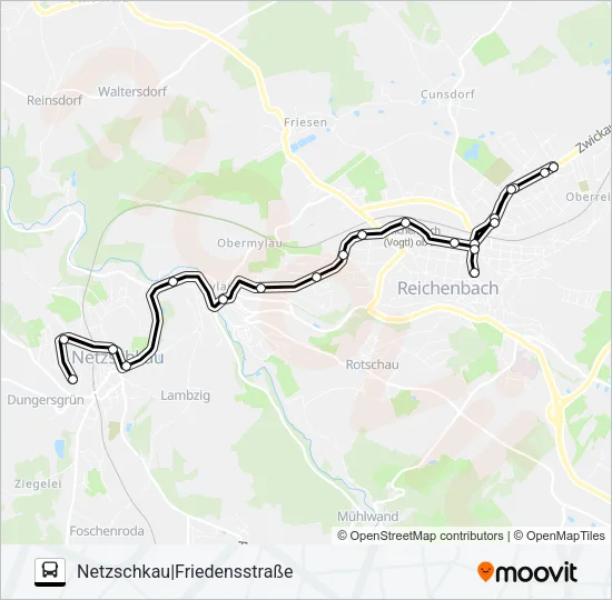 85 Bus Line Map