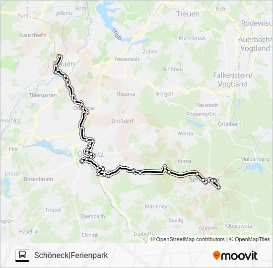 Автобус 90: карта маршрута