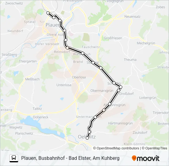92 Bus Line Map