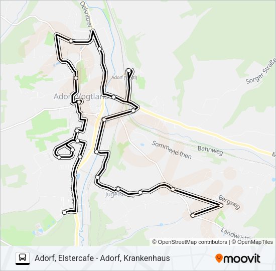 Автобус 96: карта маршрута
