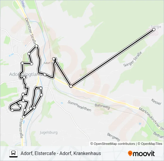 96 Bus Line Map