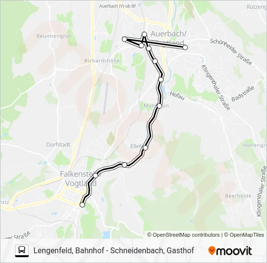 Автобус 101: карта маршрута