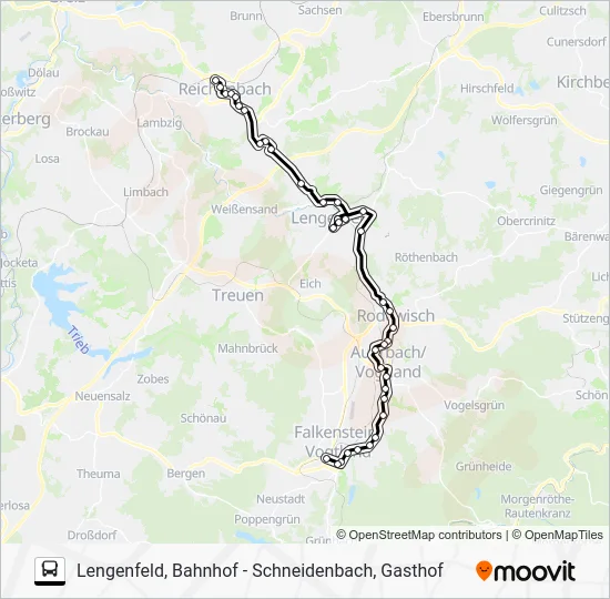 Автобус 101: карта маршрута