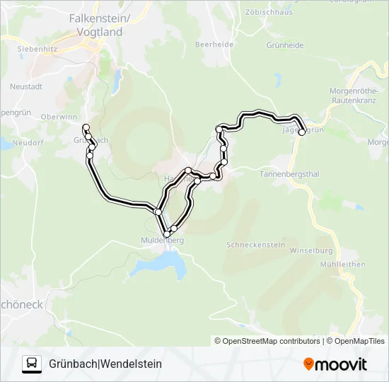 201 Bus Line Map