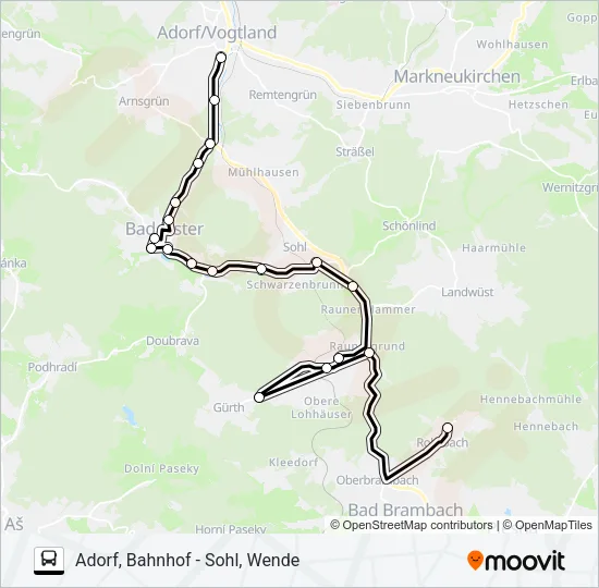 341 Bus Line Map