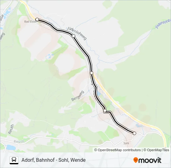 341 Bus Line Map
