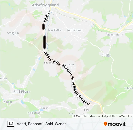 341 Bus Line Map