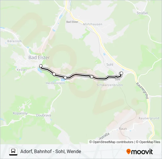 341 Bus Line Map