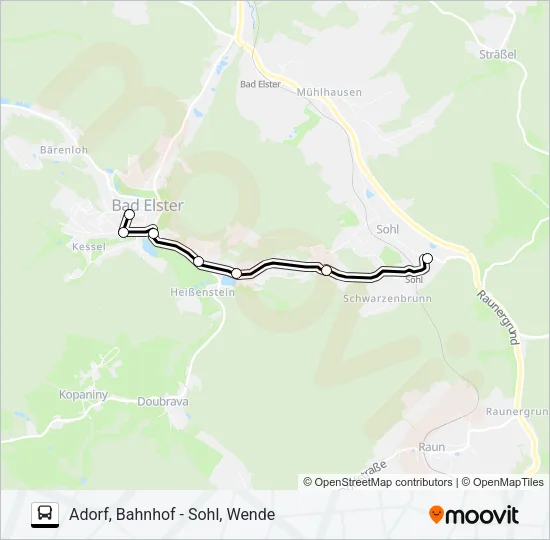 341 Bus Line Map