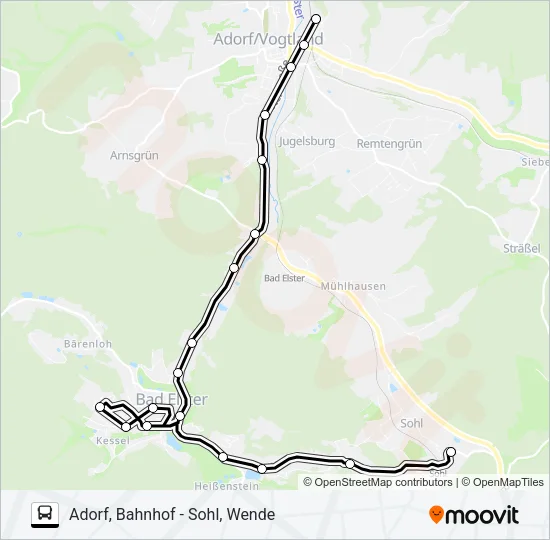 341 Bus Line Map