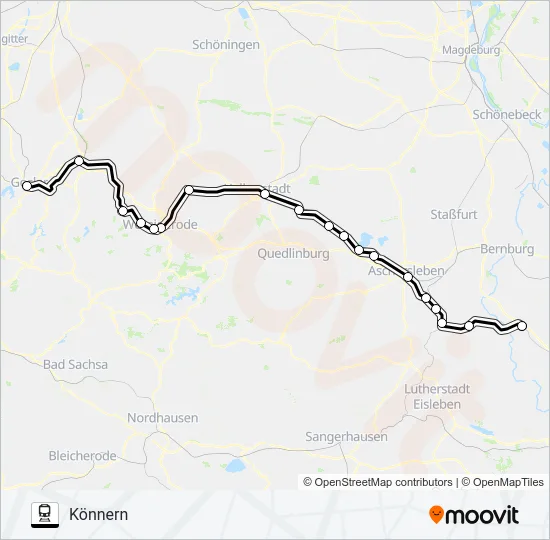 RE4 Train Line Map