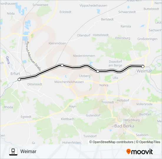 RB20 Train Line Map