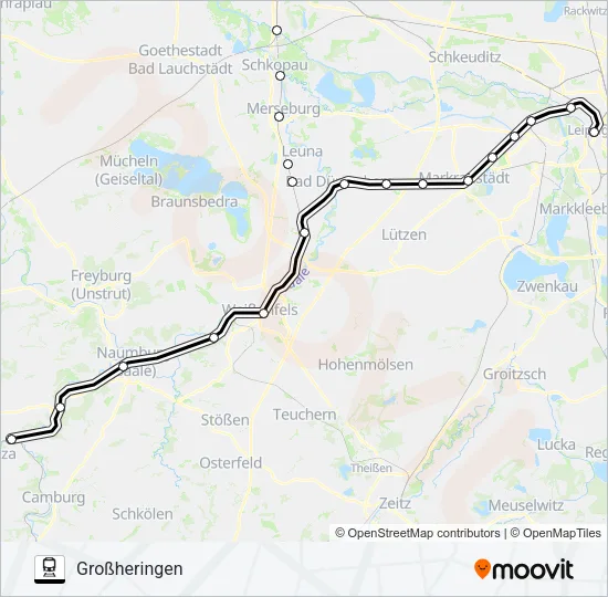 RB20 Train Line Map