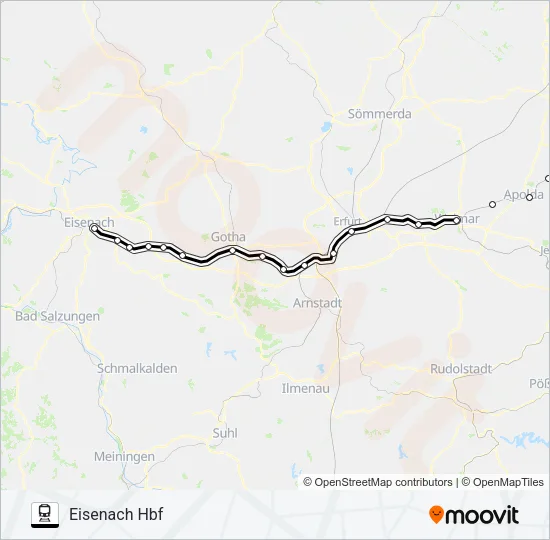 RB20 Train Line Map
