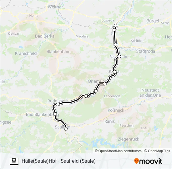 RB25 Train Line Map