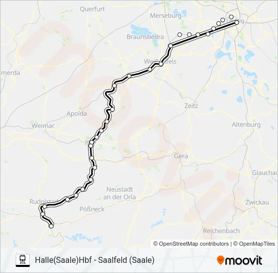 RB25 Train Line Map