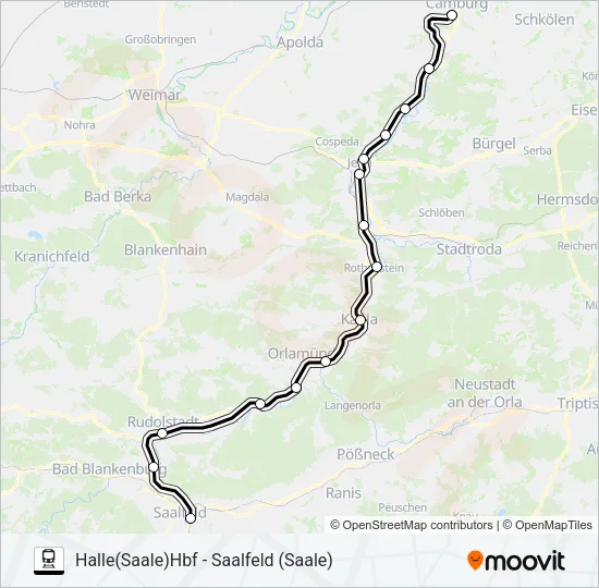 RB25 Train Line Map