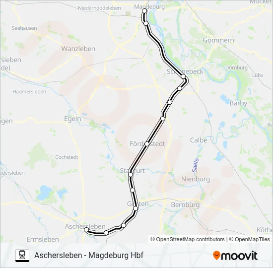 RB41 Train Line Map
