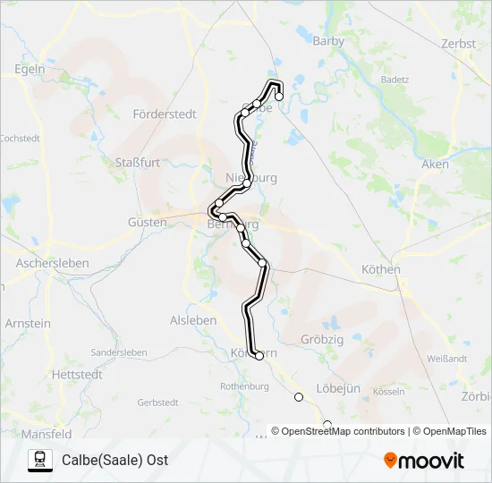 RB47 Train Line Map