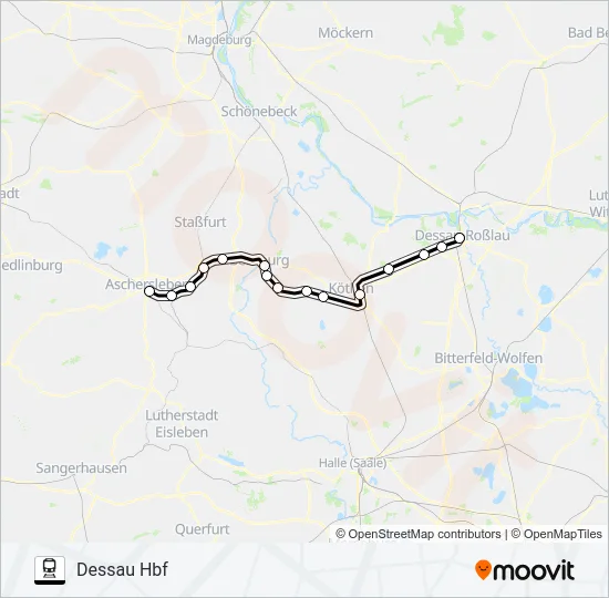 RB50 Train Line Map