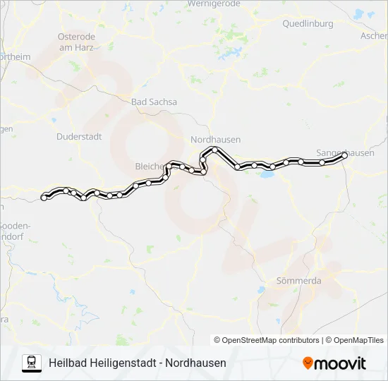 RB57 Train Line Map