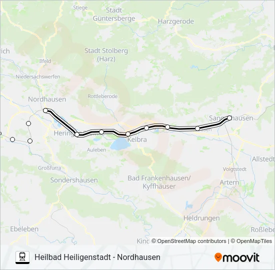 RB57 Train Line Map