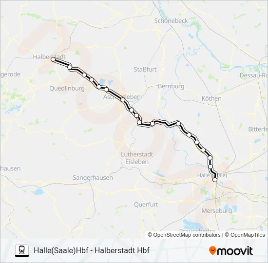 RE24 Train Line Map