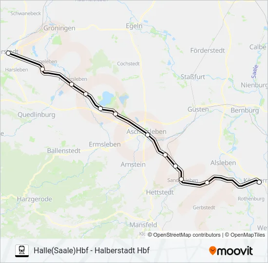 RE24 Train Line Map
