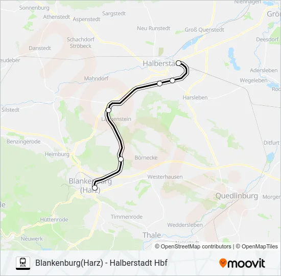 RE31 Train Line Map