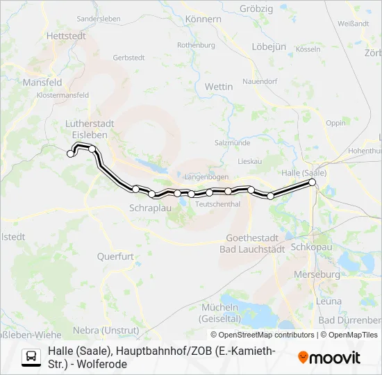Автобус S7: карта маршрута