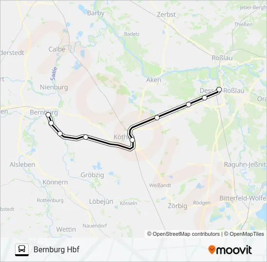 RB50 Bus Line Map