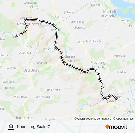 RB77 Bus Line Map