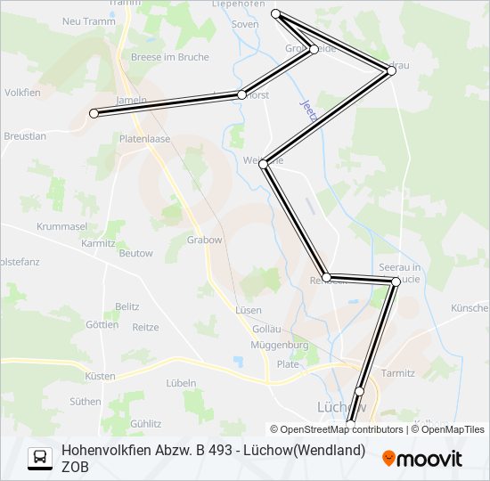 8002 bus Line Map