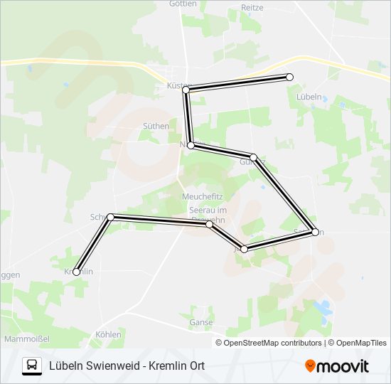 8006 bus Line Map