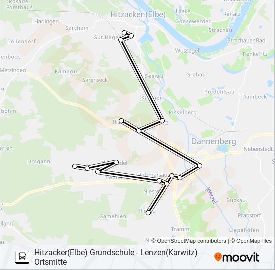 Автобус 8206: карта маршрута