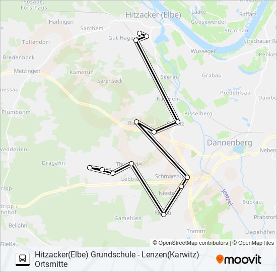 8206 bus Line Map