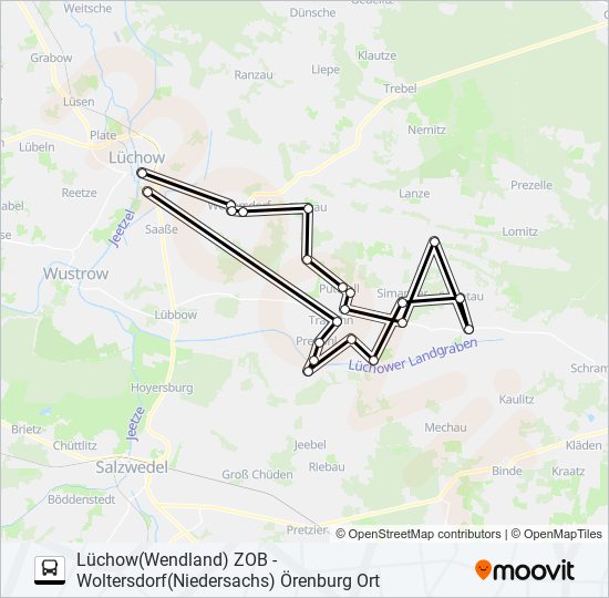 8501 bus Line Map