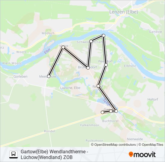 8600 bus Line Map