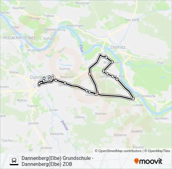 8708 Bus Line Map