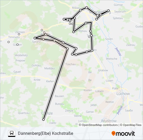 8905 bus Line Map