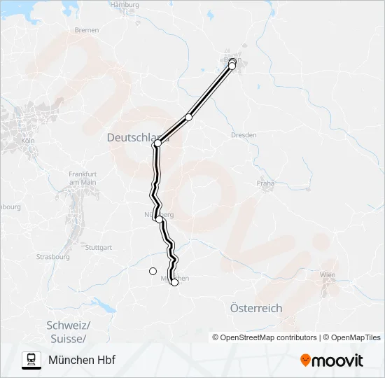8 Train Line Map