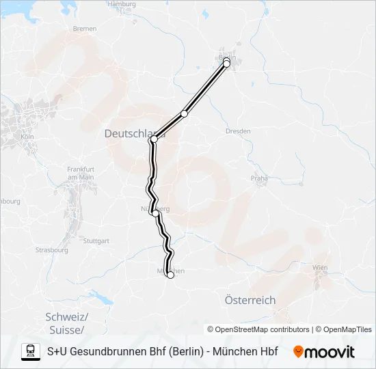 8 Train Line Map