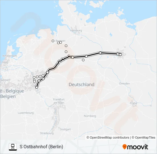 10 Train Line Map