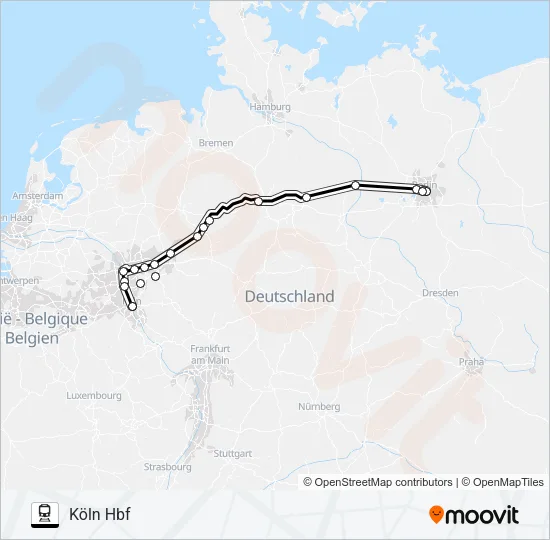 10 Train Line Map